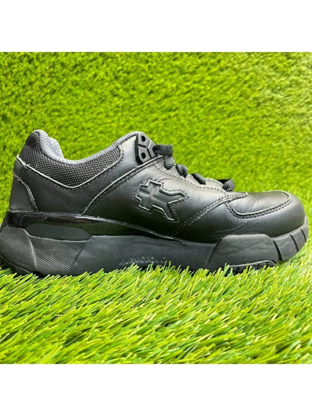Kuru Kinetic 2.0 Womens Size 5.5 Black Athletic Leather Walking Shoes Sneakers